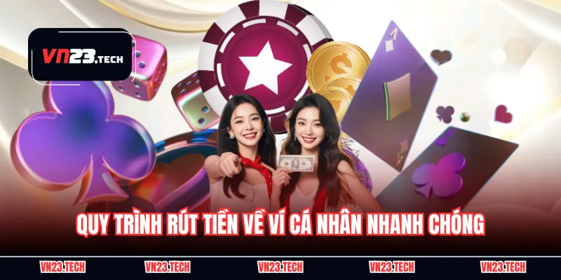 Quy trình rút tiền về ví cá nhân nhanh chóng